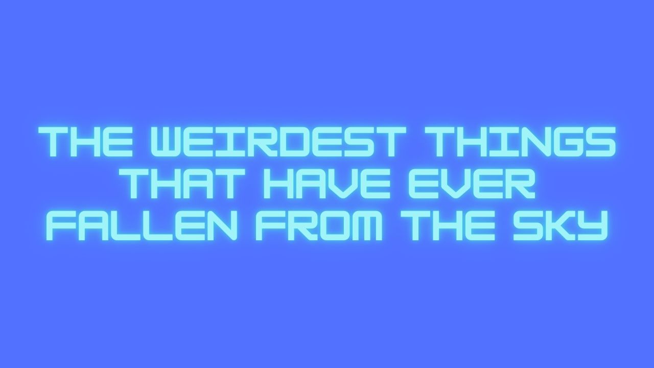 The Weirdest Things That Have Ever Fallen From the Sky